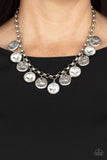 Spot On Sparkle - White Necklace - Paparazzi Accessories Necklace FS-Bedazzle Me Pretty Mobile Fashion Boutique