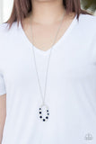 Spotlight Social - Blue Necklace - Paparazzi Accessories Necklace Bedazzle Me Pretty Mobile Fashion Boutique