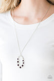 Spotlight Social - Purple Necklace - Paparazzi Accessories Necklace Bedazzle Me Pretty Mobile Fashion Boutique