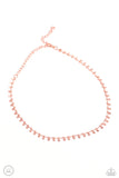 Spotlight Spunk - Copper Necklace - Paparazzi Accessories Necklace Bedazzle Me Pretty Mobile Fashion Boutique