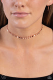 Spotlight Spunk - Copper Necklace - Paparazzi Accessories Necklace Bedazzle Me Pretty Mobile Fashion Boutique