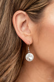 Spotlight Stunner - White Necklace - Paparazzi Accessories Necklace Bedazzle Me Pretty Mobile Fashion Boutique