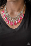Spring Daydream - Pink Necklace - Paparazzi Accessories Necklace Bedazzle Me Pretty Mobile Fashion Boutique