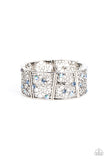 Spring Greetings - Blue Bracelet - Paparazzi Accessories Bracelet Bedazzle Me Pretty Mobile Fashion Boutique