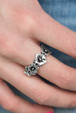 Spring Meadows - Silver Ring - Paparazzi Accessories Ring Bedazzle Me Pretty Mobile Fashion Boutique