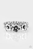 Spring Meadows - Silver Ring - Paparazzi Accessories Ring Bedazzle Me Pretty Mobile Fashion Boutique
