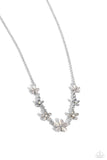 Spring Showcase - White Necklace - Paparazzi Accessories Necklace Bedazzle Me Pretty Mobile Fashion Boutique