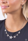 Spring Showcase - White Necklace - Paparazzi Accessories Necklace Bedazzle Me Pretty Mobile Fashion Boutique