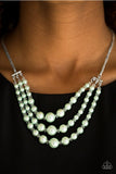 Spring Social - Green Necklace - Paparazzi Accessories Necklace Bedazzle Me Pretty Mobile Fashion Boutique