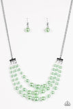 Spring Social - Green Necklace - Paparazzi Accessories Necklace Bedazzle Me Pretty Mobile Fashion Boutique