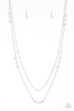 Spring Splash - Green Necklace - Paparazzi Accessories Necklace Bedazzle Me Pretty Mobile Fashion Boutique