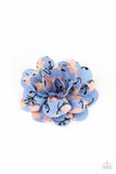 Springtime Eden - Blue Hair Clip - Paparazzi Accessories Hair Clip Bedazzle Me Pretty Mobile Fashion Boutique