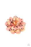 Springtime Eden - Orange Hair Clip - Paparazzi Accessories Hair Clip Bedazzle Me Pretty Mobile Fashion Boutique