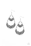 Springtime Gardens - White Earrings - Paparazzi Accessories Earrings Bedazzle Me Pretty Mobile Fashion Boutique