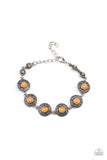 Springtime Special - Orange Bracelet - Paparazzi Accessories Bracelet Bedazzle Me Pretty Mobile Fashion Boutique