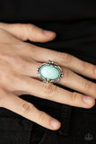 Springtime Splendor - Blue Ring - Paparazzi Accessories Ring Bedazzle Me Pretty Mobile Fashion Boutique