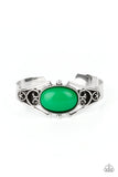 Springtime Trendsetter - Green Bracelet - Paparazzi Accessories Bracelet Bedazzle Me Pretty Mobile Fashion Boutique