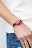 Springtime Trendsetter - Pink Bracelet - Paparazzi Accessories Bracelet Bedazzle Me Pretty Mobile Fashion Boutique