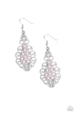 Sprinkle On The Sparkle - Pink Earrings - Paparazzi Accessories Earrings Bedazzle Me Pretty Mobile Fashion Boutique