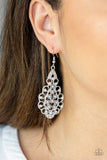 Sprinkle On The Sparkle - Silver Earrings - Paparazzi Accessories Earrings Bedazzle Me Pretty Mobile Fashion Boutique