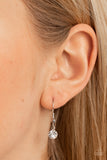 Spun Sparkle - White Necklace - Paparazzi Accessories Necklace Bedazzle Me Pretty Mobile Fashion Boutique