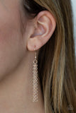 Square It Up - Rose Gold Necklace - Paparazzi Accessories Necklace Bedazzle Me Pretty Mobile Fashion Boutique