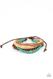 STACK To Basics - Blue Bracelet - Paparazzi Accessories Bracelet Bedazzle Me Pretty Mobile Fashion Boutique