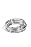 Stackable Stunner - Silver Bracelet - Paparazzi Accessories Bracelet Bedazzle Me Pretty Mobile Fashion Boutique