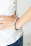 Stacked In Your Favor - Silver Bracelet - Paparazzi Accessories Bracelet Bedazzle Me Pretty Mobile Fashion Boutique