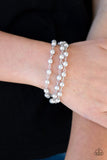 Stage Name - Silver Bracelet - Paparazzi Accessories Bracelet Bedazzle Me Pretty Mobile Fashion Boutique