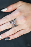 Stage Struck - Orange Ring - Paparazzi Accessories Ring Bedazzle Me Pretty Mobile Fashion Boutique