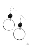 Standalone Sparkle - Black Earrings - Paparazzi Accessories Earrings Bedazzle Me Pretty Mobile Fashion Boutique