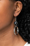 Standalone Sparkle - Black Earrings - Paparazzi Accessories Earrings Bedazzle Me Pretty Mobile Fashion Boutique