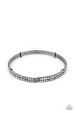 Standout Opulence - Black Bracelet - Paparazzi Accessories Bracelet Bedazzle Me Pretty Mobile Fashion Boutique