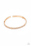 Standout Opulence - Gold Bracelet - Paparazzi Accessories Bracelet FS-Bedazzle Me Pretty Mobile Fashion Boutique