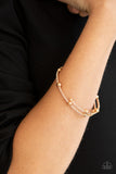 Standout Shine - Gold Bracelet - Paparazzi Accessories Bracelet Bedazzle Me Pretty Mobile Fashion Boutique