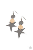 Star Bizarre - Multi Earrings - Paparazzi Accessories Earrings Bedazzle Me Pretty Mobile Fashion Boutique