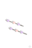 Star-Crossed Cuties - Purple Hair Clip - Paparazzi Accessories Hair Clip Bedazzle Me Pretty Mobile Fashion Boutique