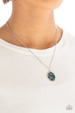 Star-Crossed Stargazer - Blue Necklace - Paparazzi Accessories Necklace Bedazzle Me Pretty Mobile Fashion Boutique