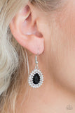 Star-Crossed Starlet - Black Earrings - Paparazzi Accessories Earrings Bedazzle Me Pretty Mobile Fashion Boutique
