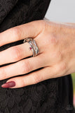 Star Potential - Red Ring - Paparazzi Accessories Ring Bedazzle Me Pretty Mobile Fashion Boutique