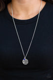 Star-Spangled Sass - Blue Necklace - Paparazzi Accessories Necklace Bedazzle Me Pretty Mobile Fashion Boutique