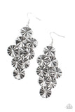 Star Spangled Shine - Silver Earrings - Paparazzi Accessories Earrings Bedazzle Me Pretty Mobile Fashion Boutique