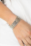 Star-Studded Showcase - Silver Bracelet - Paparazzi Accessories Bracelet Bedazzle Me Pretty Mobile Fashion Boutique