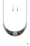 Stardust - Black Necklace - Paparazzi Accessories Necklace Bedazzle Me Pretty Mobile Fashion Boutique