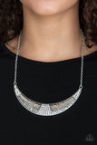 Stardust - White Necklace - Paparazzi Accessories Necklace Bedazzle Me Pretty Mobile Fashion Boutique