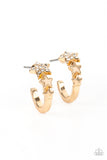 Starfish Showpiece - Gold Earrings - Paparazzi Accessories Earrings Bedazzle Me Pretty Mobile Fashion Boutique