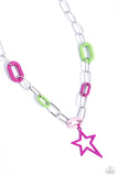 Stargazing Show - Pink Necklace - Paparazzi Accessories Necklace Bedazzle Me Pretty Mobile Fashion Boutique