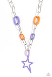 Stargazing Show - Purple Necklace - Paparazzi Accessories Necklace Bedazzle Me Pretty Mobile Fashion Boutique