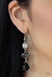 Starlet Twinkle - Black Earrings - Paparazzi Accessories Earrings Bedazzle Me Pretty Mobile Fashion Boutique